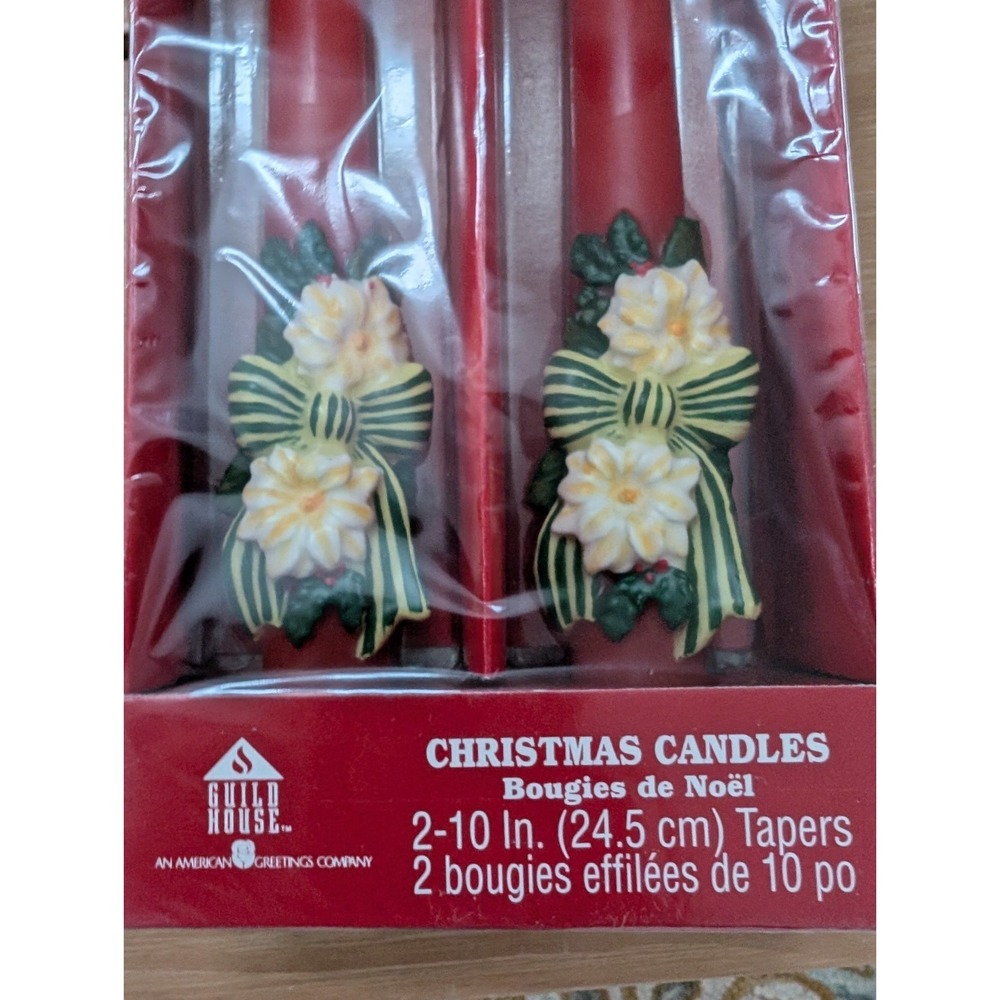 Guild House‎ Christmas Candles American Greetings Company 10" Tapers - Picture 3 of 5